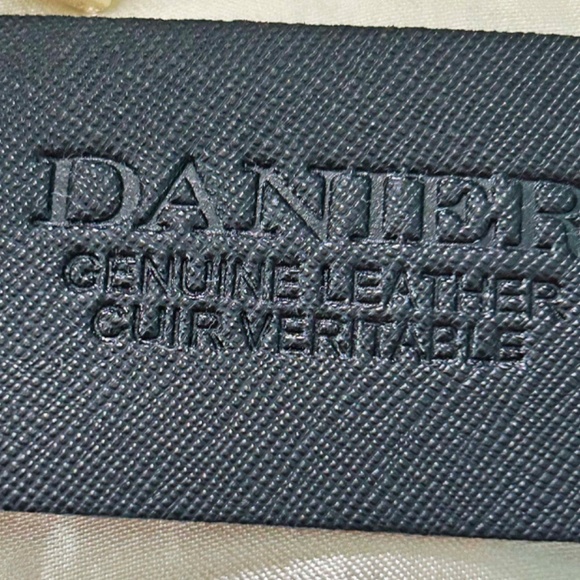 SATCHEL/SHOULDER BAG, DANIER LEATHER, BLACK, POCKETS, FRONT ACCENT LIKE A BIRKIN - Picture 3 of 16